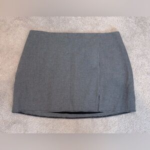 Houndstooth Print Skirt